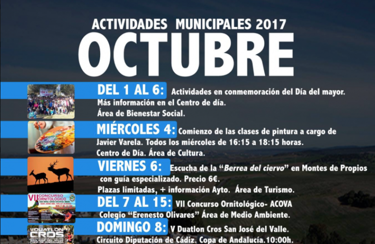 Actividades Municipales 2017 “Octubre”