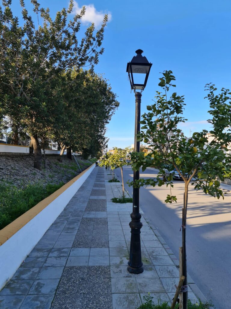 Sustitución del alumbrado público de diferentes zonas.